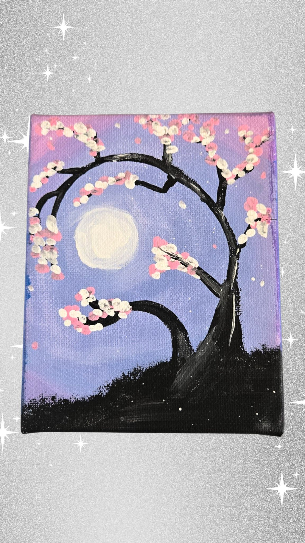 Cherry Tree Mini Canvas- Magnetic 4x4