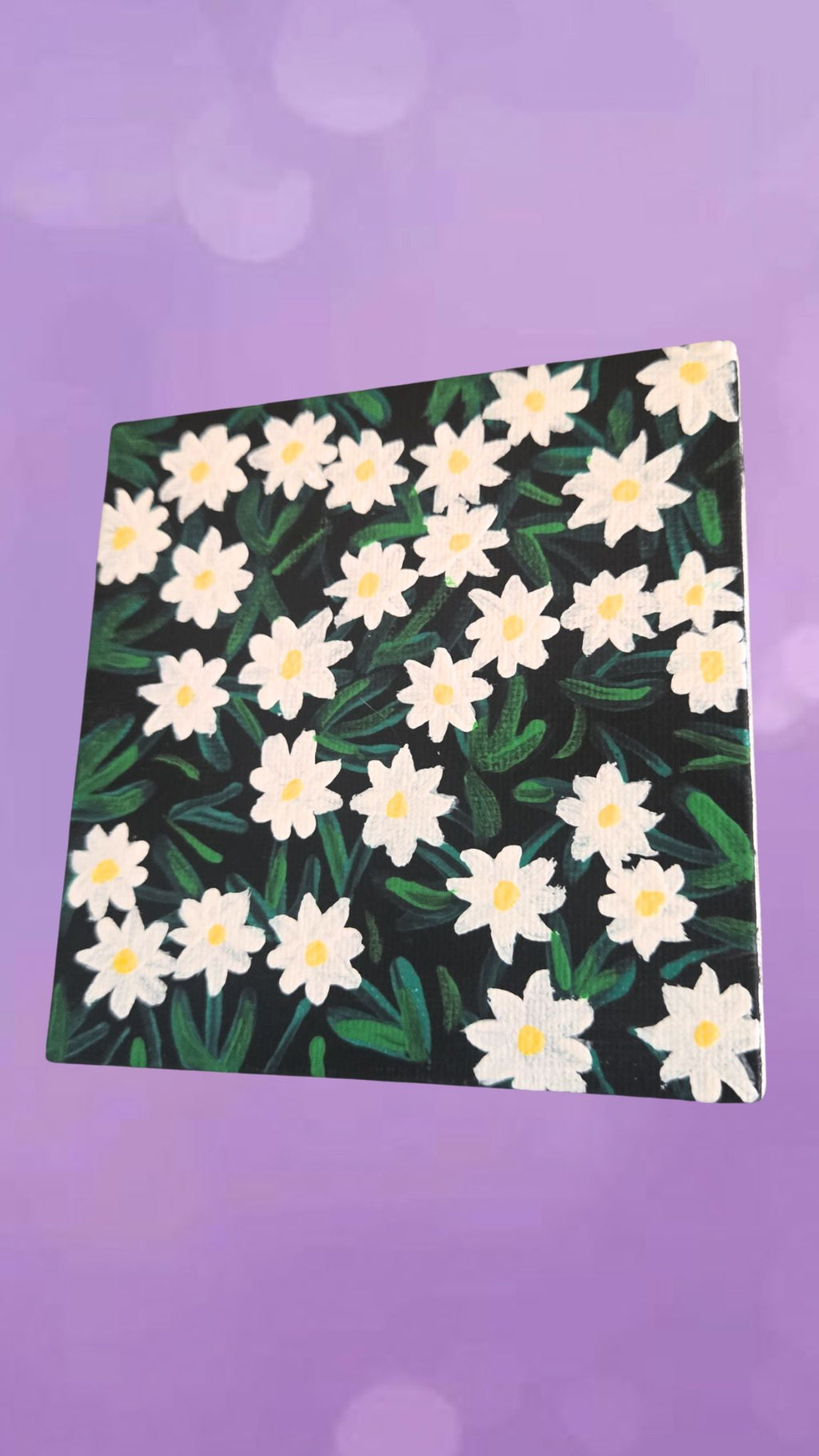 Daisy Field Mini Canvas- 4x4
