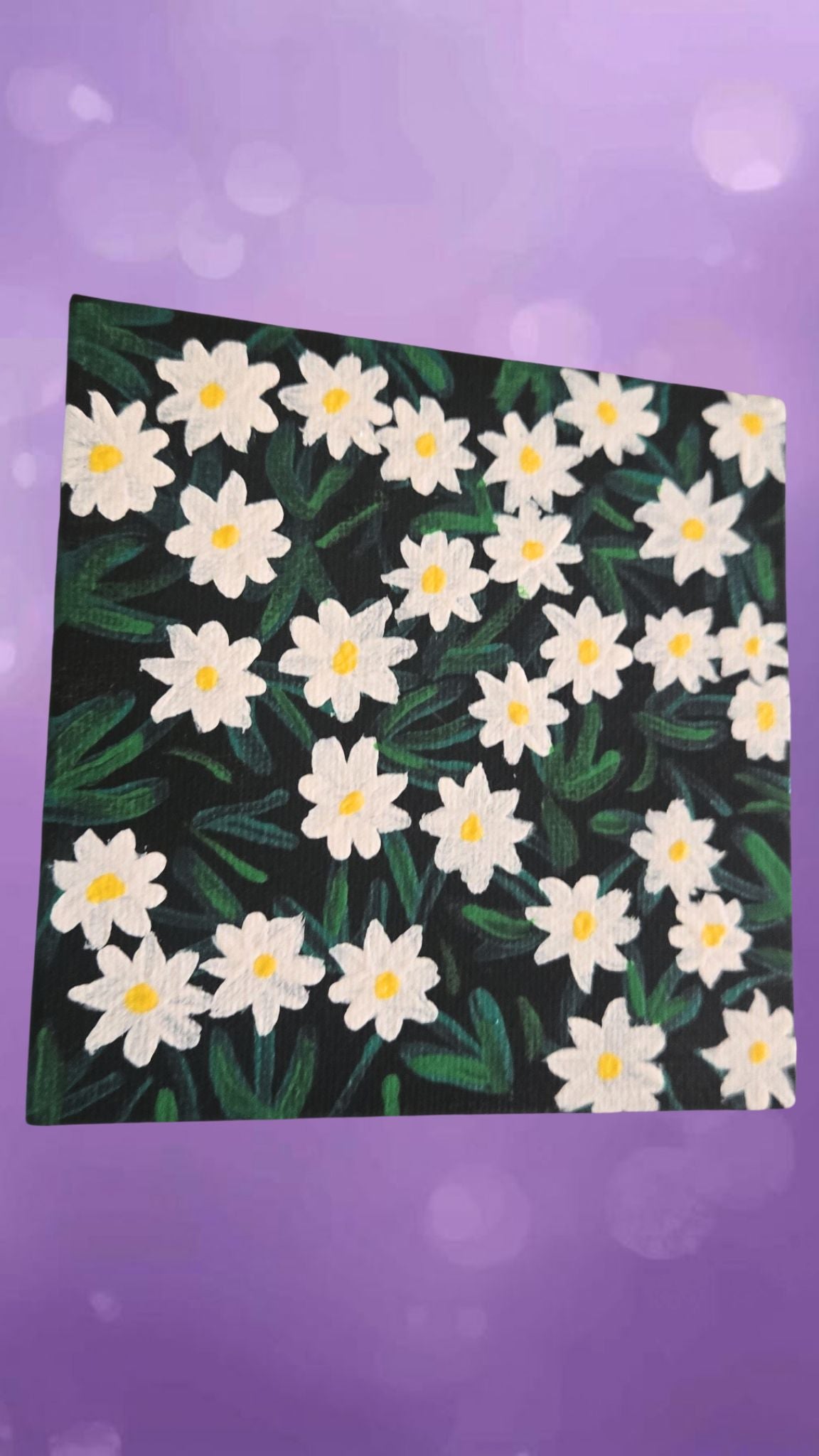 Daisy Field Mini Canvas- 4x4