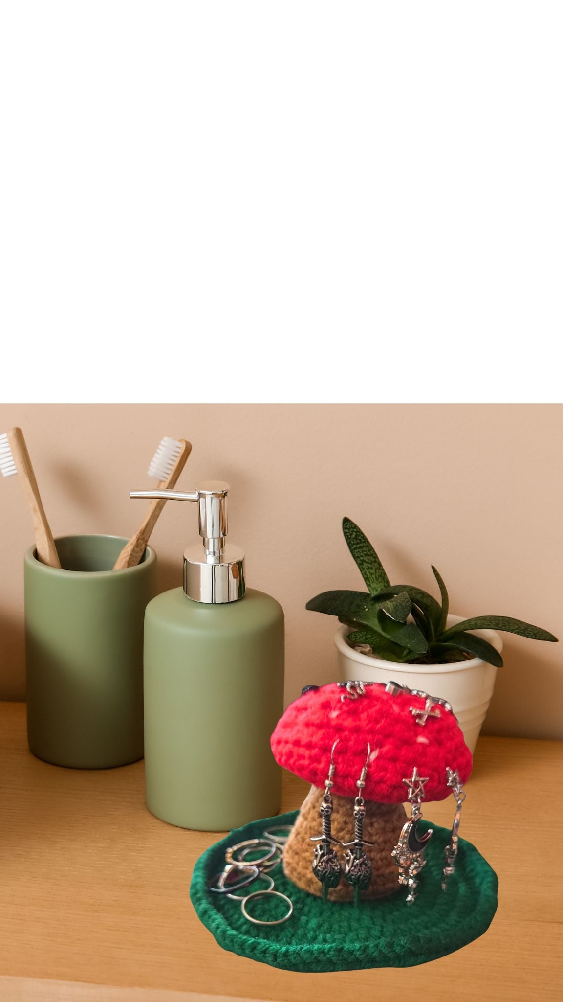 Mushroom Jewelry Holder