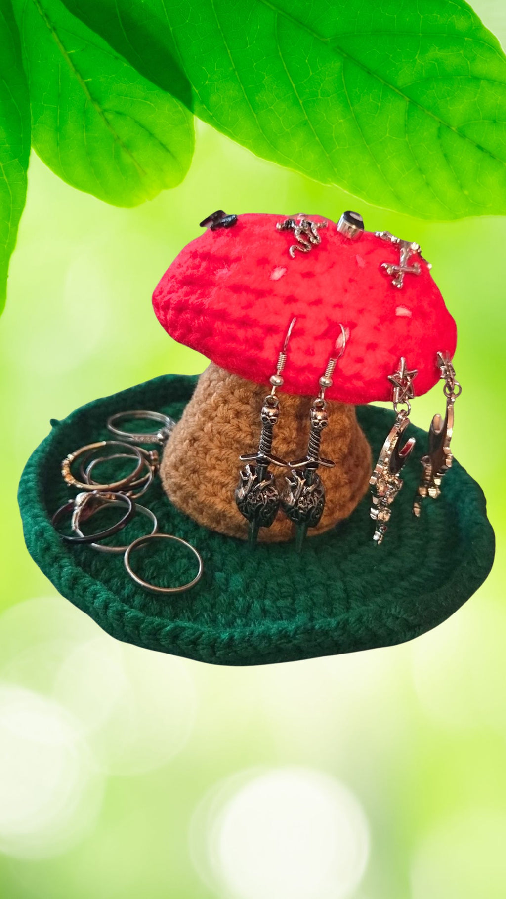 Mushroom Jewelry Holder
