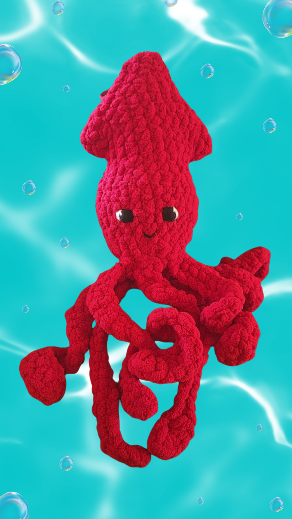 Red Squid Plush