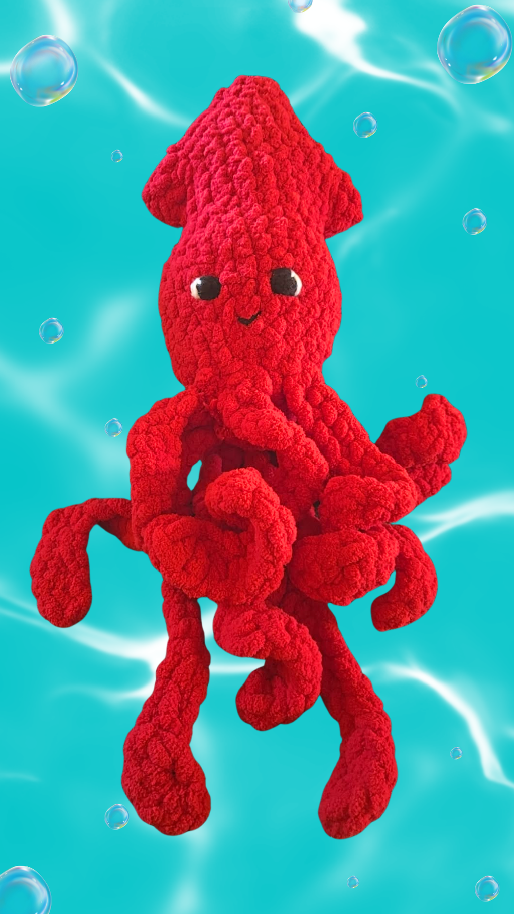 Red Squid Plush