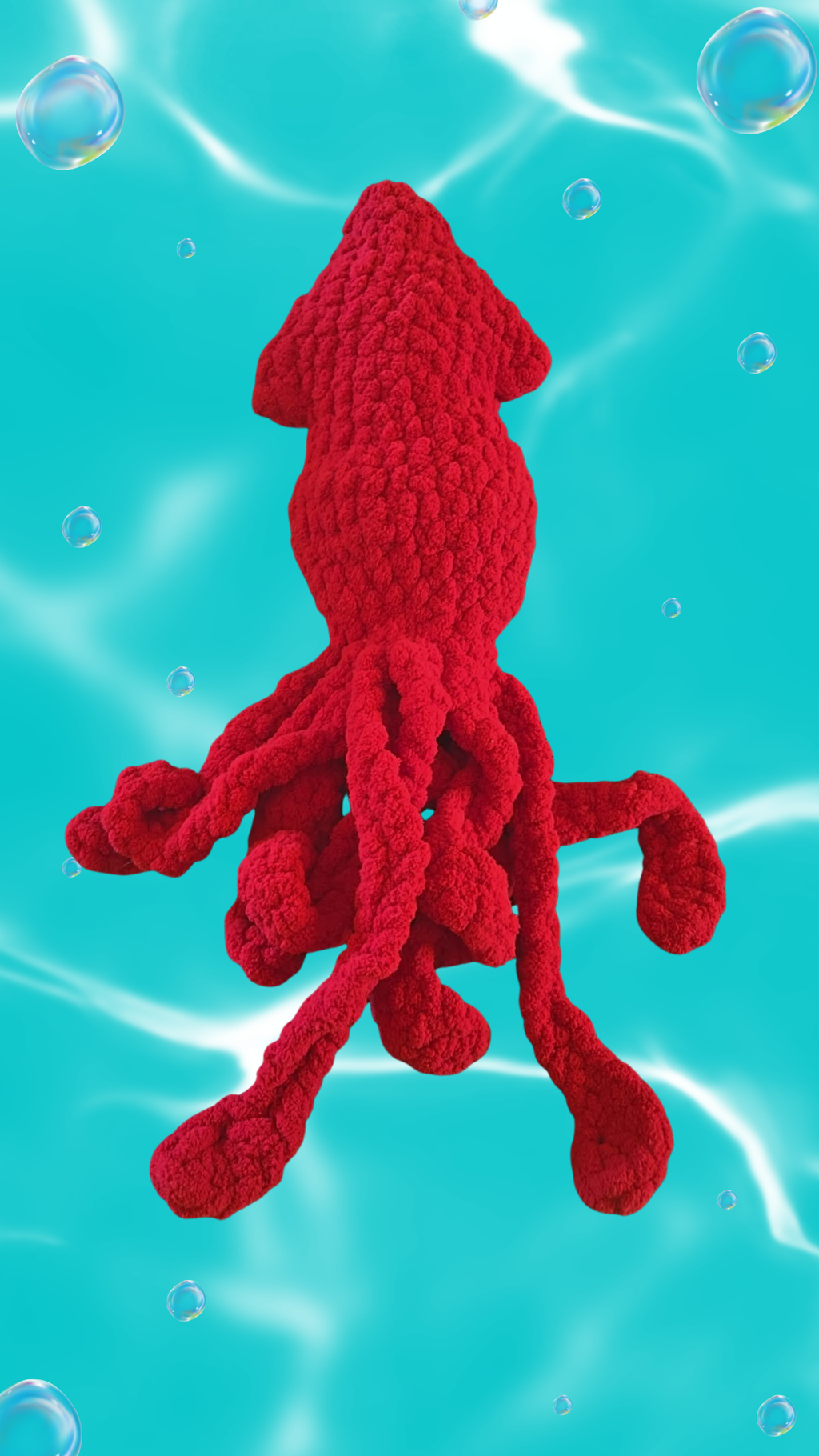 Red Squid Plush