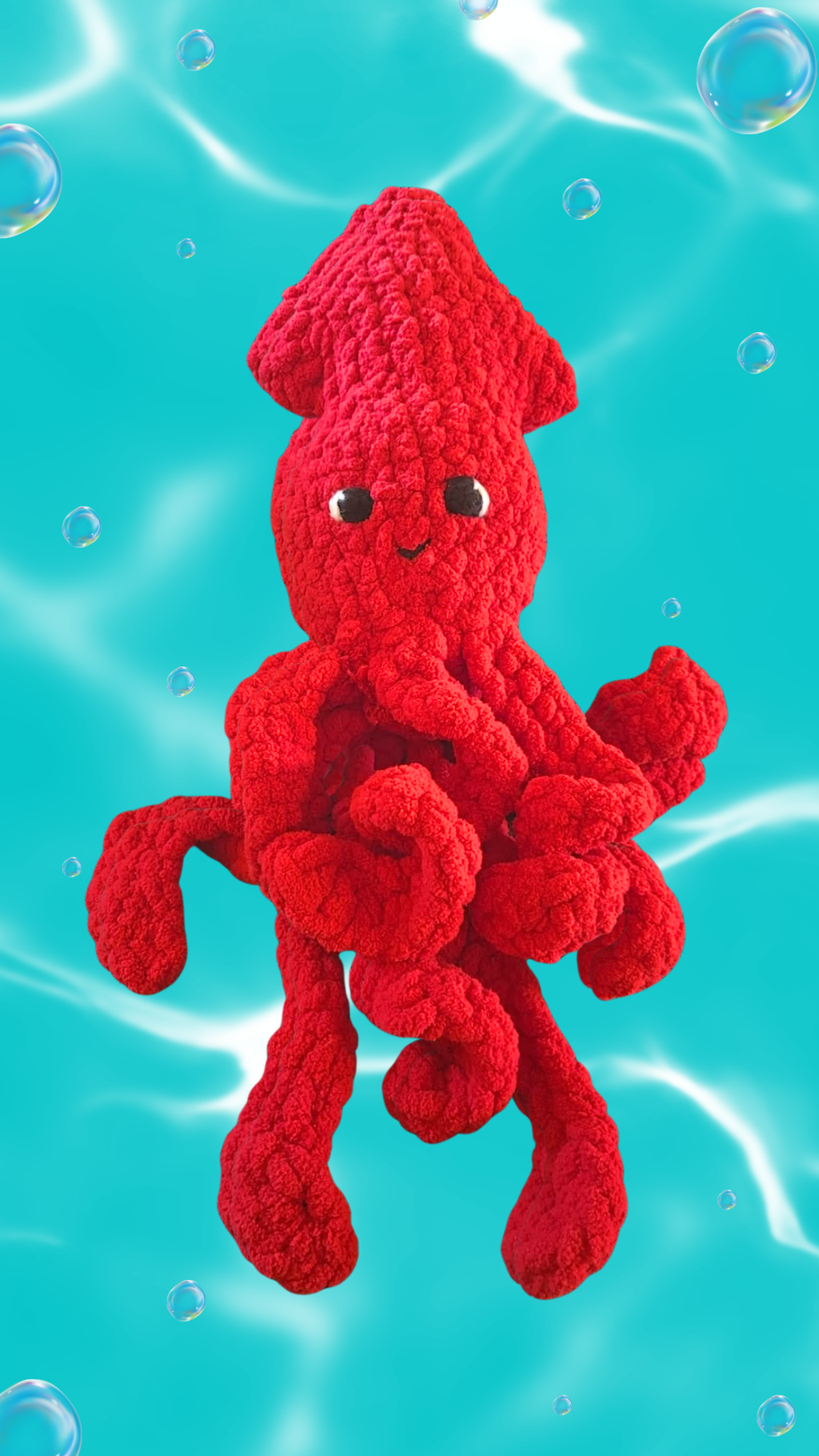 Red Squid Plush