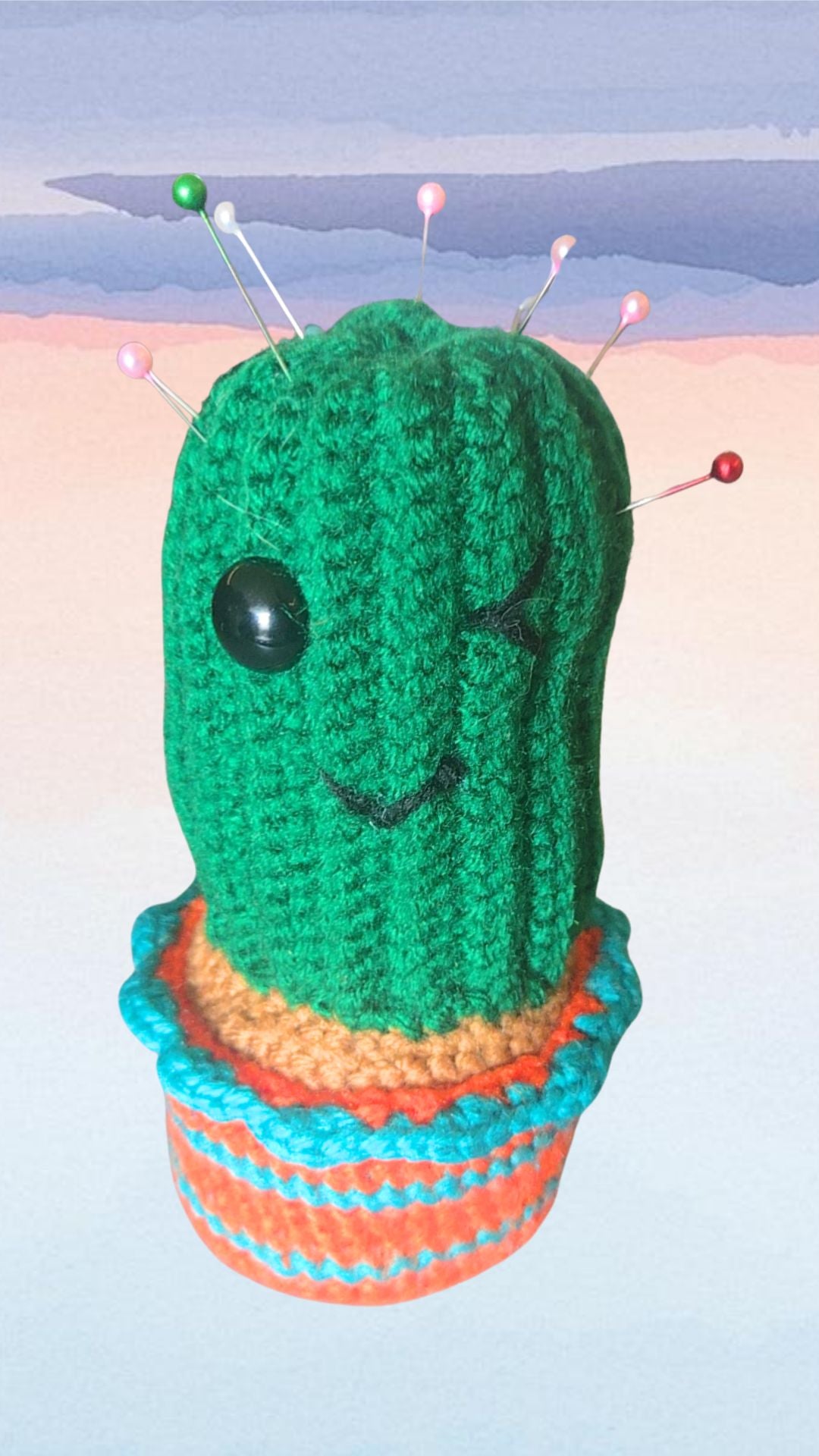 Winky Cactus Figurine/Pin Cushion