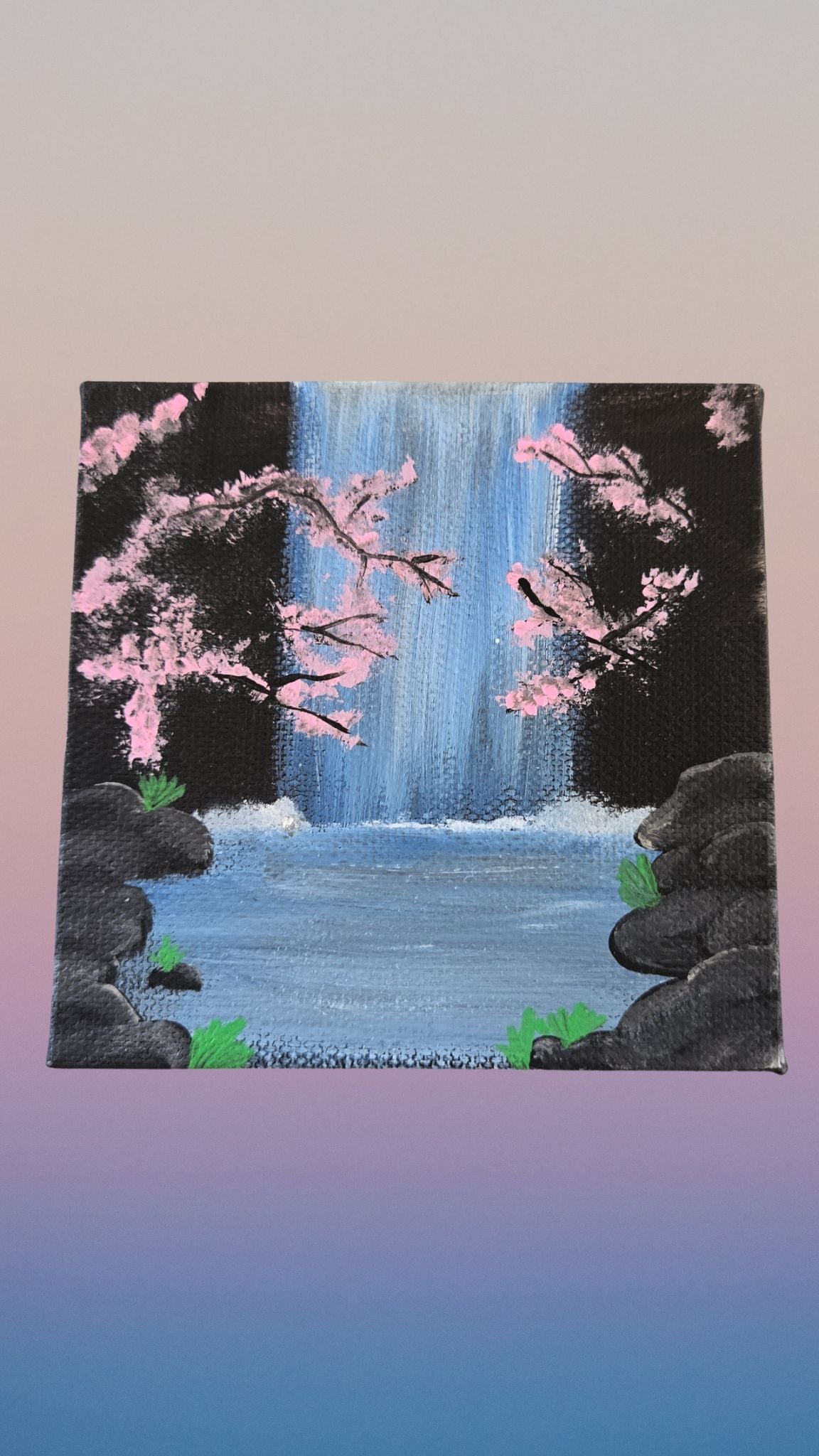 Waterfall Mini Canvas- 4x4