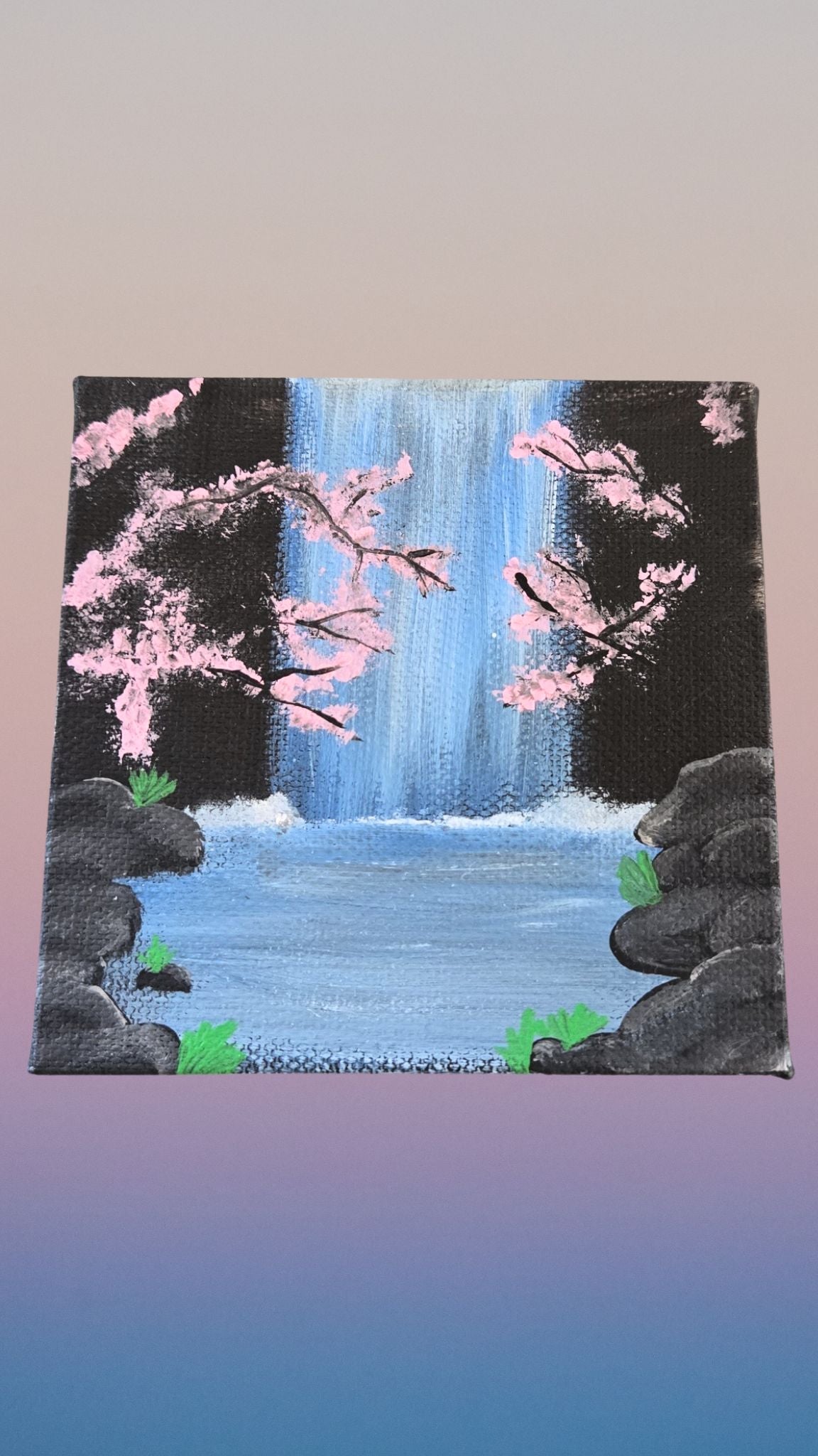Waterfall Mini Canvas- 4x4