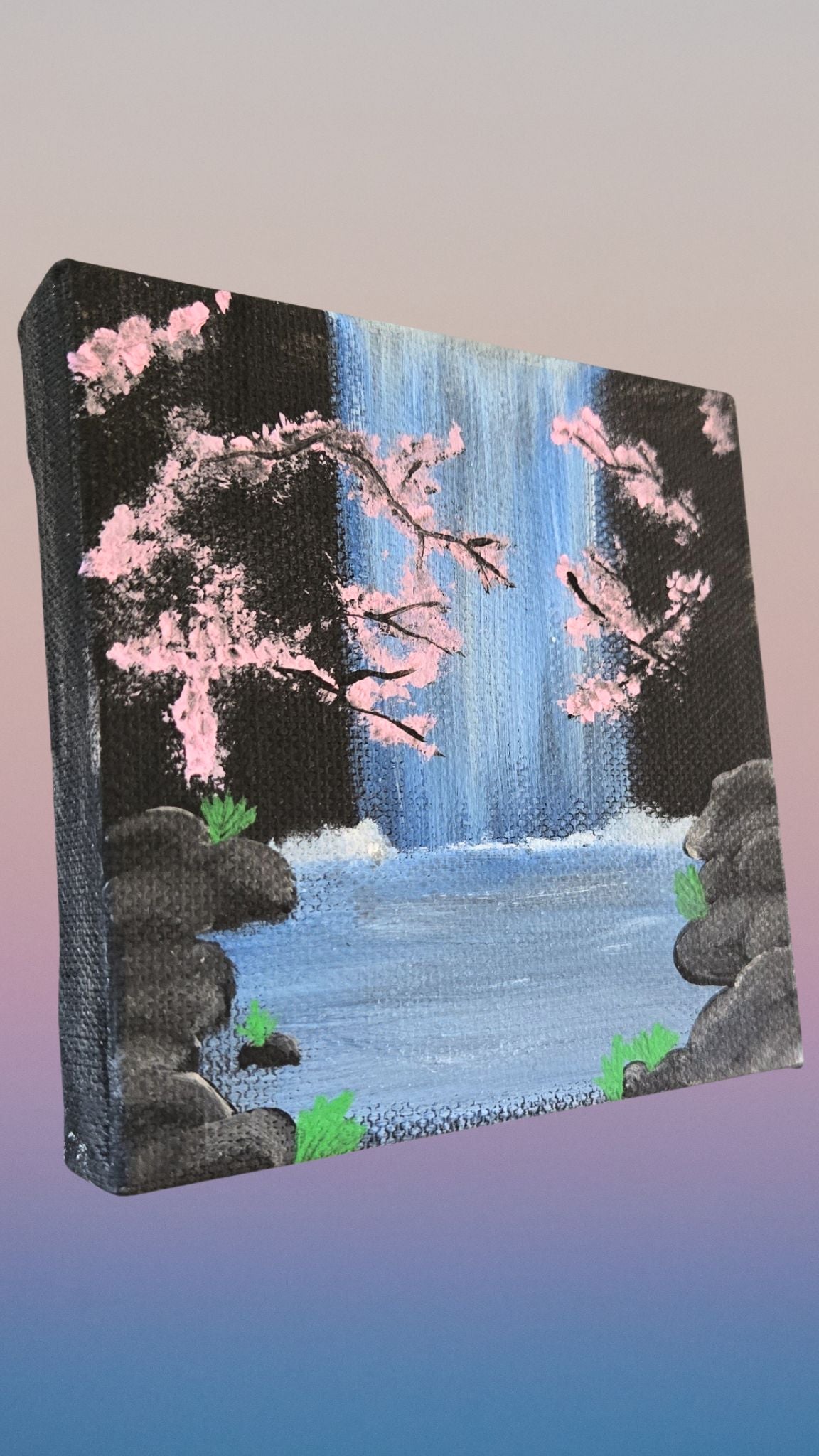 Waterfall Mini Canvas- 4x4